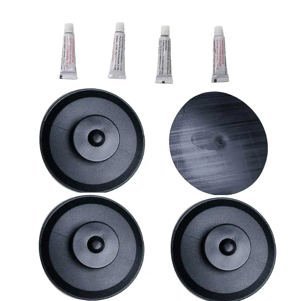 4pcs Inflatable Boat Pvc Round Edge Mount Patch Attachment for Rafts Dinghies Kayaks Gear Tie Down Hanging Accessory Mount Oasis Select