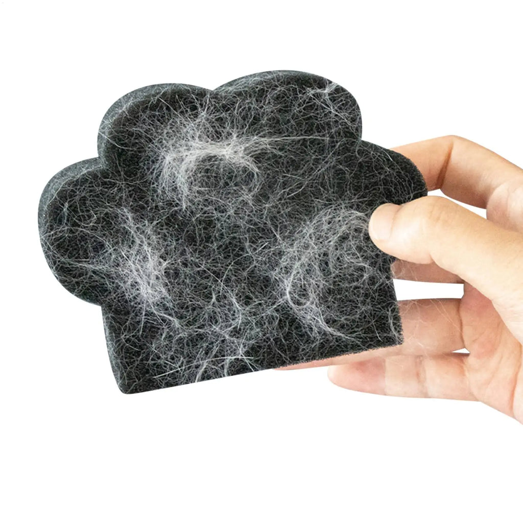 Washer Lint Catcher Pet Hair Catcher Cat Paw Shape Fabric Shaver Sponge Drain Prevention for Car Interior Bedding Couch Rug Oasis Select