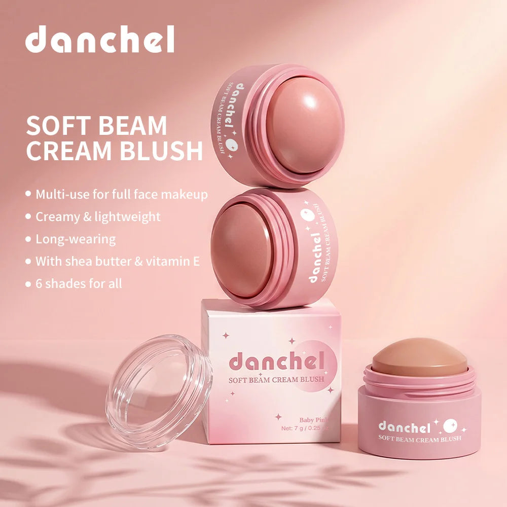 Soft Cream Blush Makeup Long-Wearing Smooth Creamy Texture Pigmented Multi-Use Blushes for Cheek Lips Eyes Cosmetics Natural Fin Oasis Select
