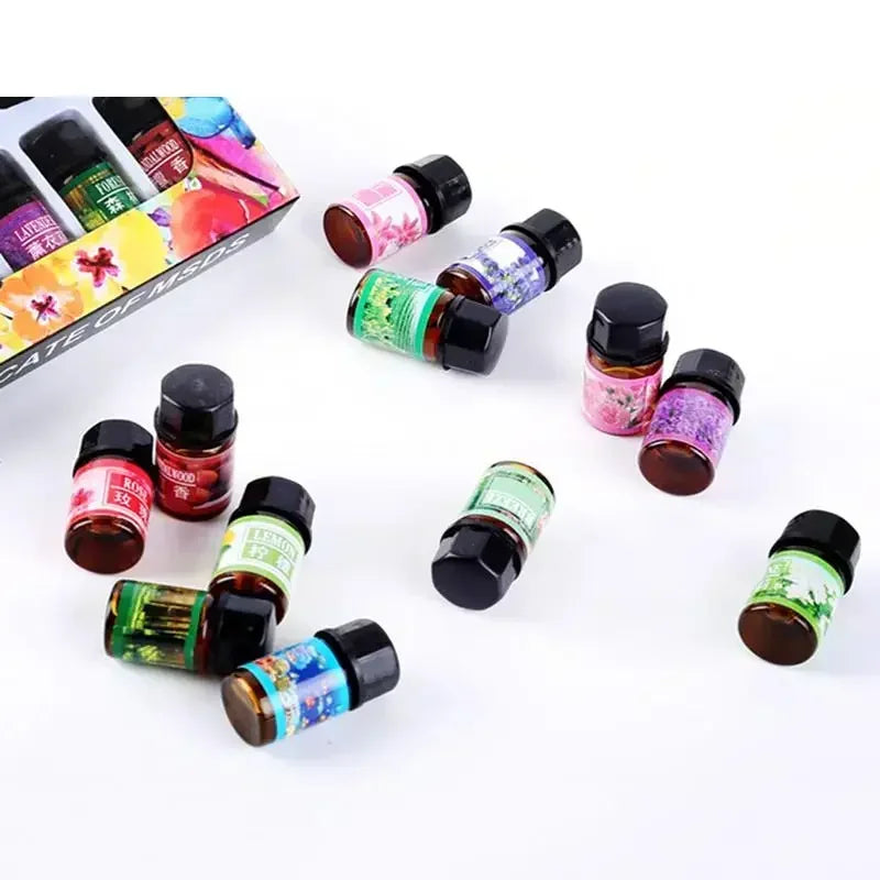 12-Pack Natural Aromatherapy Essential Oil Set – 3ml Diffuser