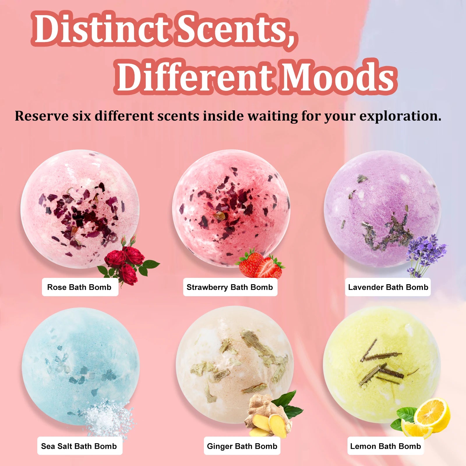 6-Piece Lavender Epsom Salt Bath Set – Women's Spa Gift Spa Bath Gift Set Oasis Select