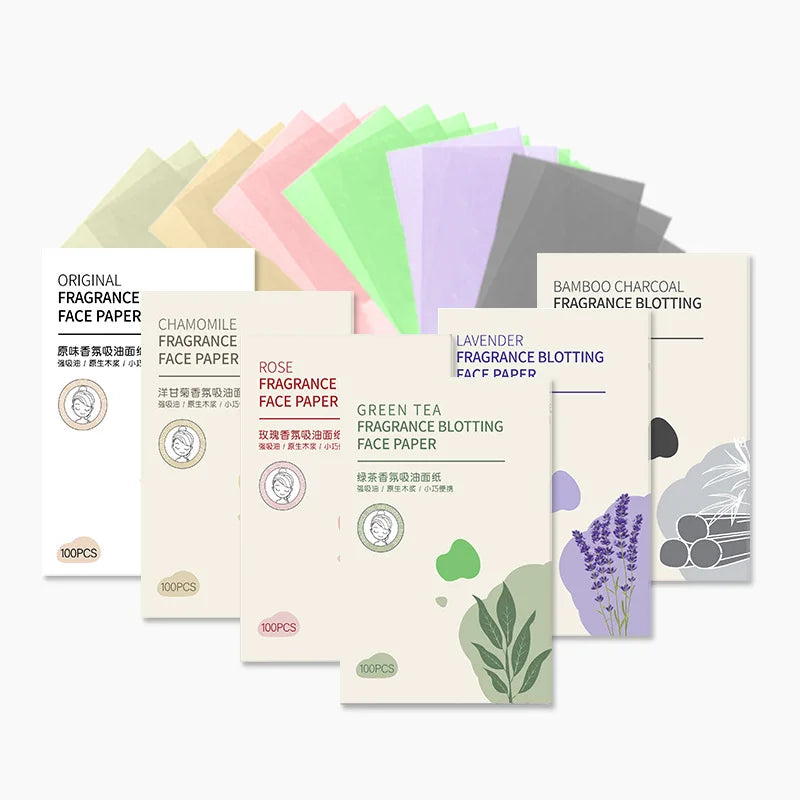 Matcha Oil Absorbing Sheets 100-Pack – Anti-Grease Face Blotting Oil Blotting Sheets Oasis Select