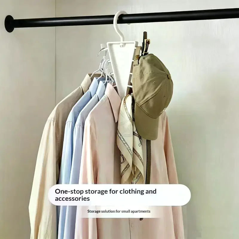 V-Shape 10-Hook Closet Organizer Hanger | Space-Saving Wardrobe
