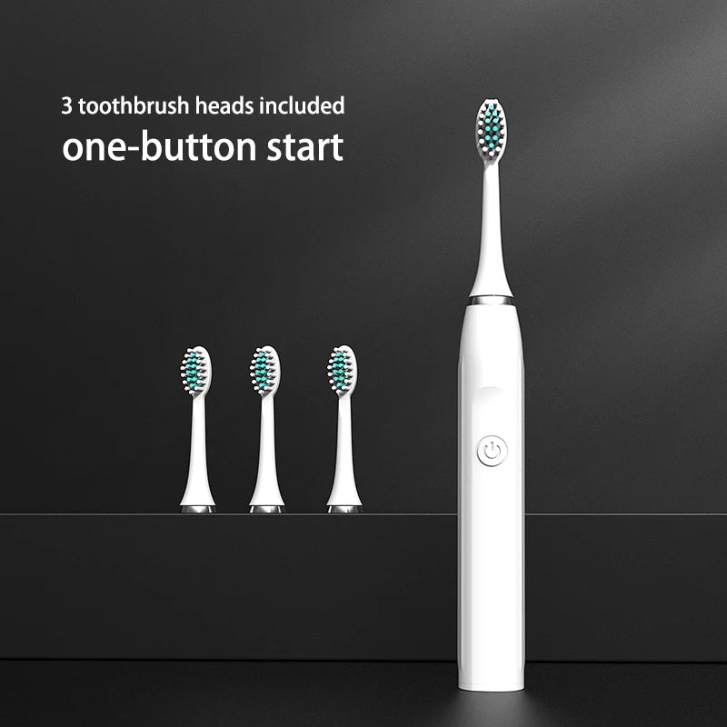 URGGU Ultrasonic Electric Toothbrush USB Rechargeable Set