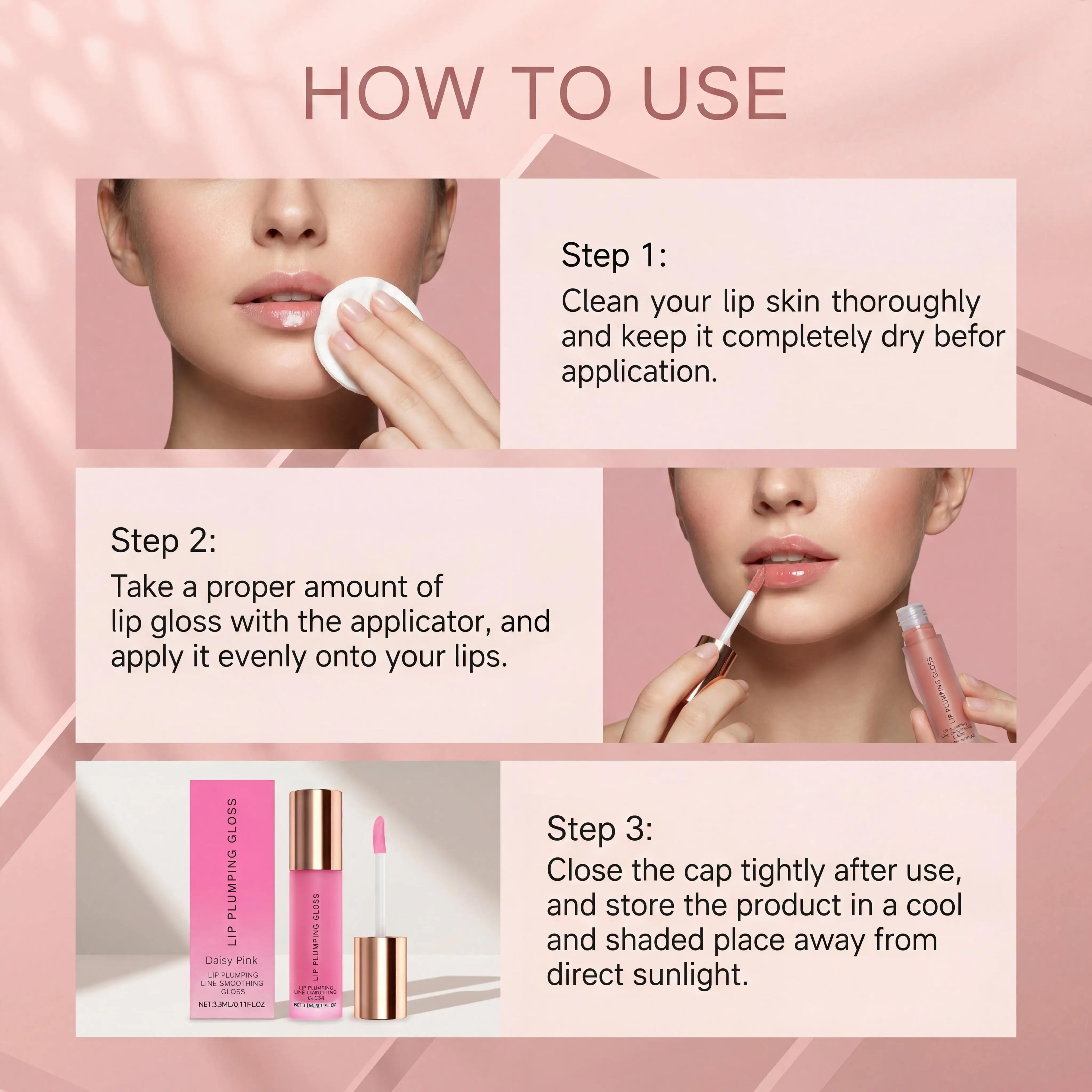 Water Light Lip Gloss Mutil Color Plump Lips Hydrating Lips Fade Lip Lines Boost Shine Lightweight Portable Lip Plumping Gloss Oasis Select