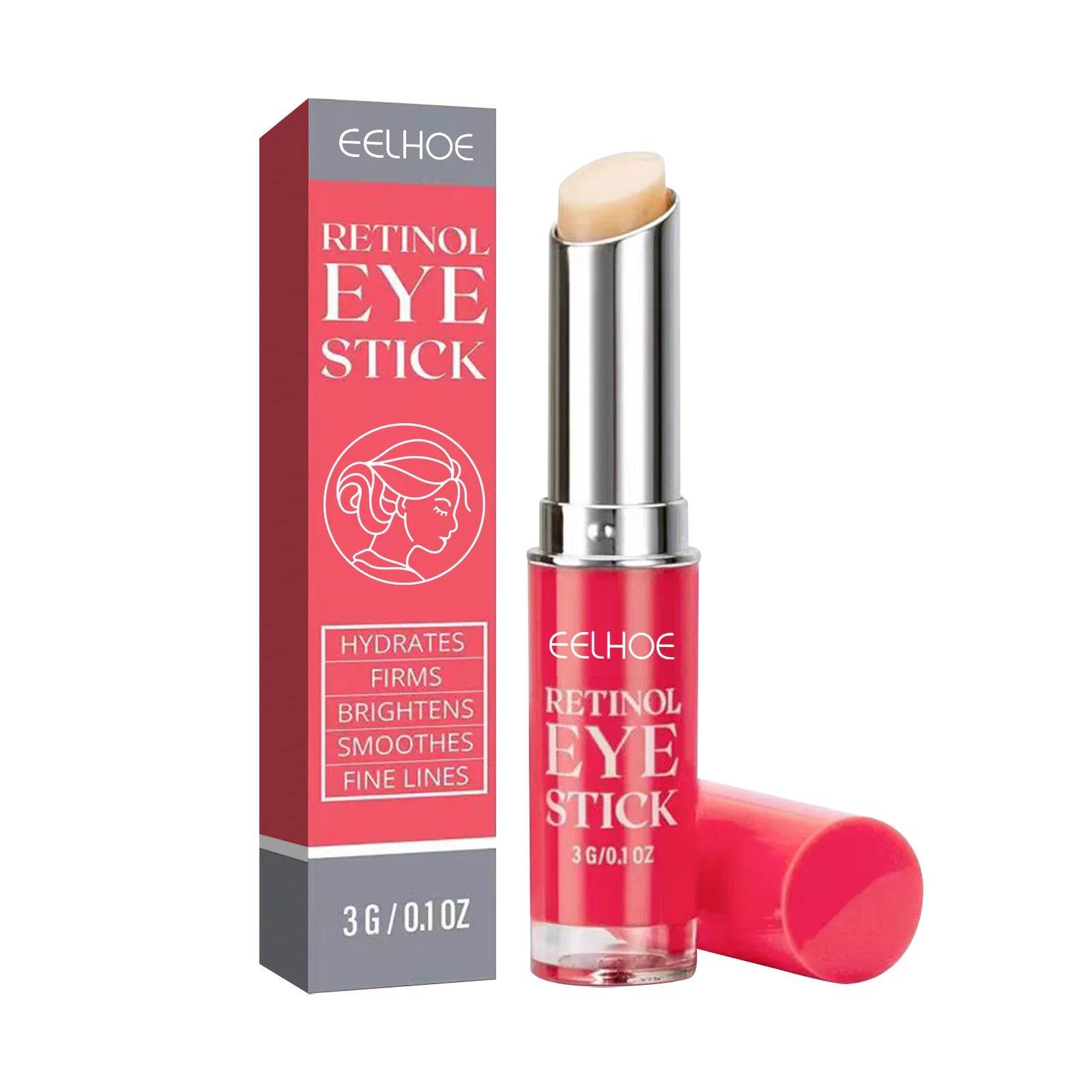 EELHOE Retinol Eye Stick Prevents Dry Skin Smooth Revitalizes Hydrates Eyes Deeply Nourishing Gentle Dark Circle Corrector Stick Oasis Select 3g