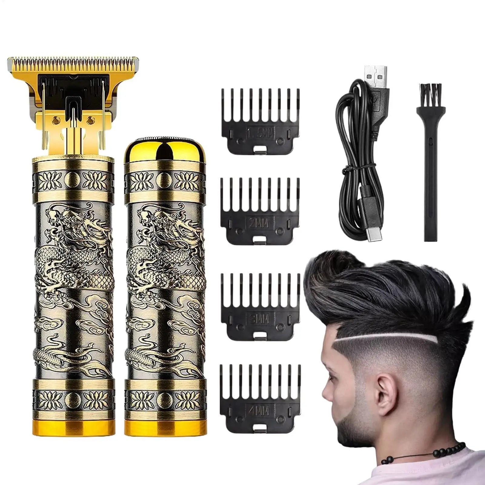 Men's Electric Hair Clipper & Shaver Set | USB Rechargeable Kit Hair Clipper Set Oasis Select