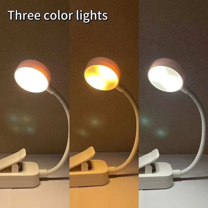 1pc USB Charging Adjustable Reading Light -3 Color Modes, Eye Protection LED, Portable Book Night Light, Office Study Supplies Oasis Select