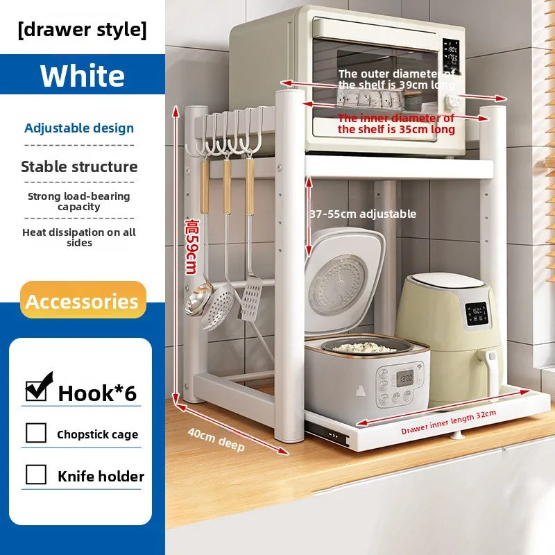 Pull-out kitchen, microwave oven rack, multi-functional discharge kitchen utensils, electrical countertops, electrical storage Oasis Select 39cm B