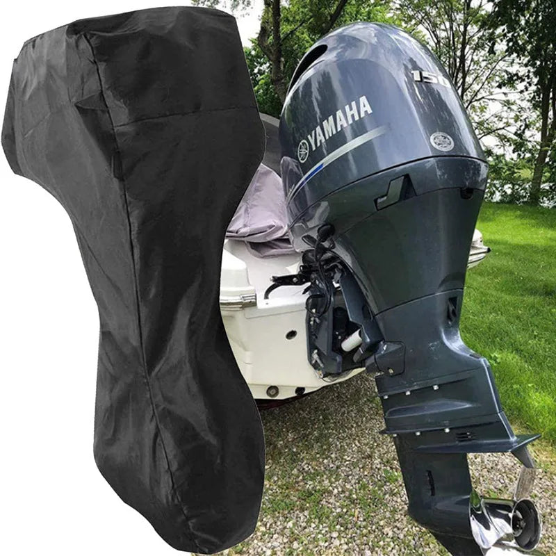 600D Boat Boat Motor Cover Waterproof UV-Proof Full Outboard Motor Cover Fade Crack Resistant Heavy-Duty Engine Protector Canvas Oasis Select