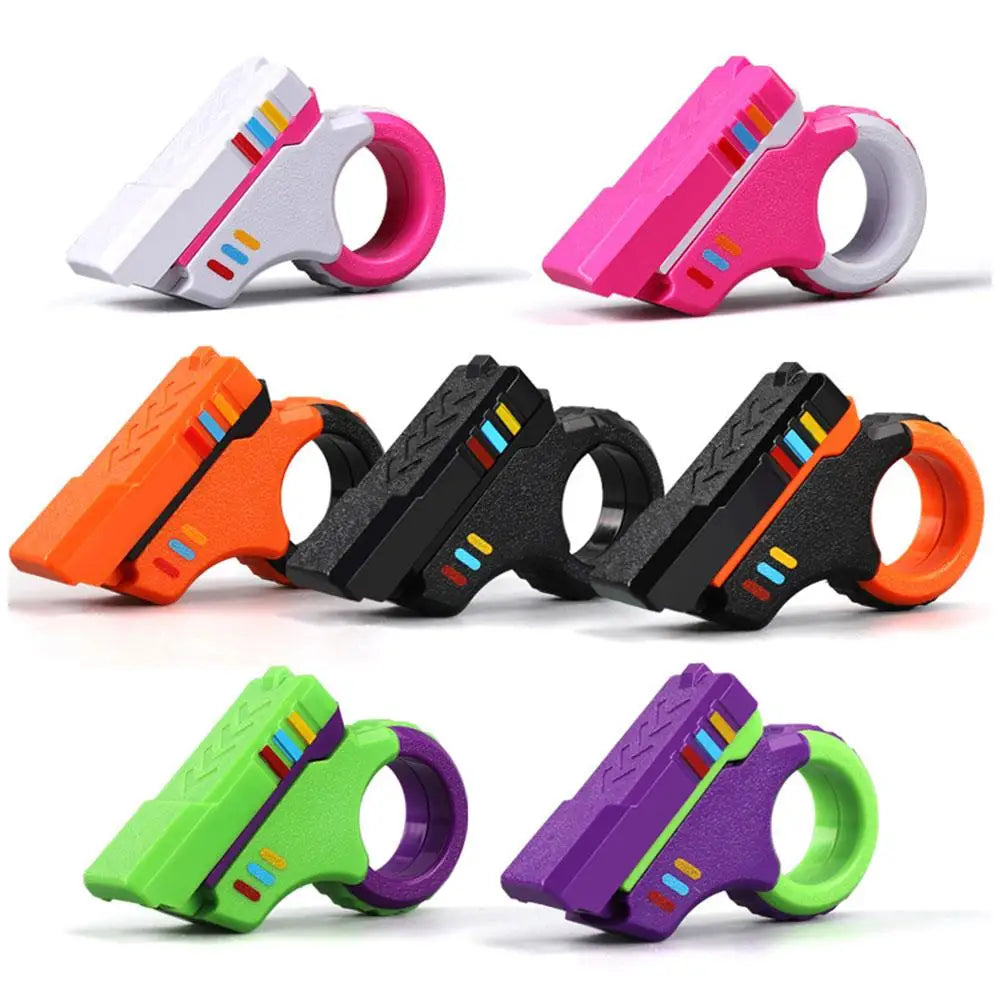 Rotary Finger Sliders Fidget Toy Office Pressure Relief Slider Ratchet Finger Fidget 3D Printed Fidegt ToysFingertip Textured Oasis Select
