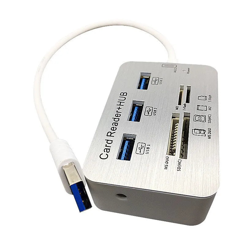 7in1 USB 3.0 HUB 3 Ports USB 4 Ports Expander SD TF MS,M2 MMC Memory Card Reader Adapter For U Disk PC Laptop Mouse Keyboard Oasis Select