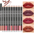 12-Piece Matte Lip Liner Set – Long-Lasting All Skin Tones