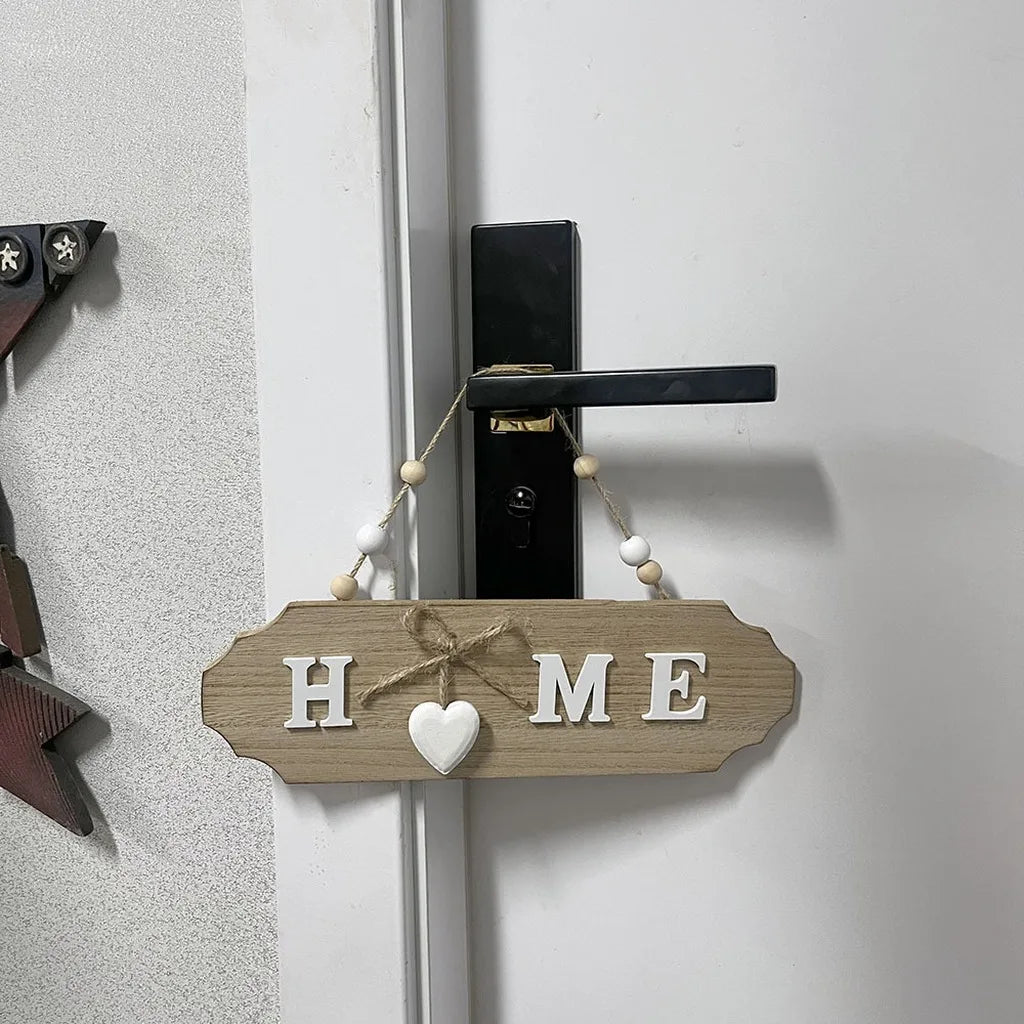Entryway Wall Plaque Rustic Front Door Wall Plaque Wooden Hanging Decorative Sign European Rustic Home Decoration Sign Oasis Select