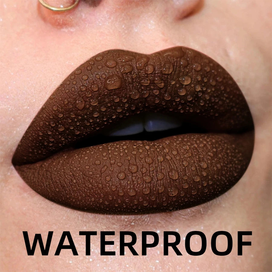 Matte Waterproof Liquid Lipstick – Velvet Long-Lasting Lip Gloss