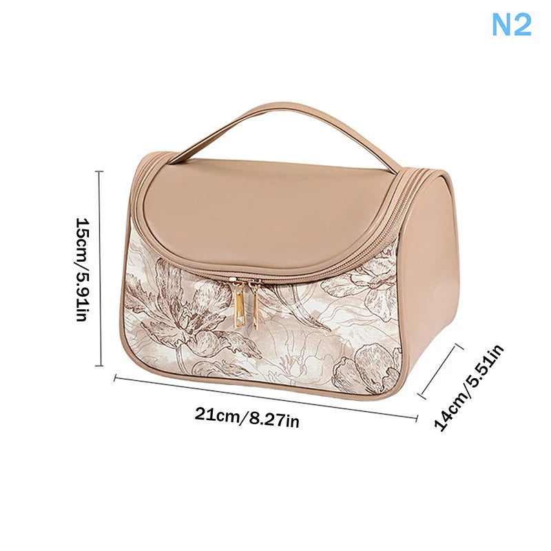 Floral Transparent Makeup Bag 3-Pack | Women's Travel Toiletry Set
