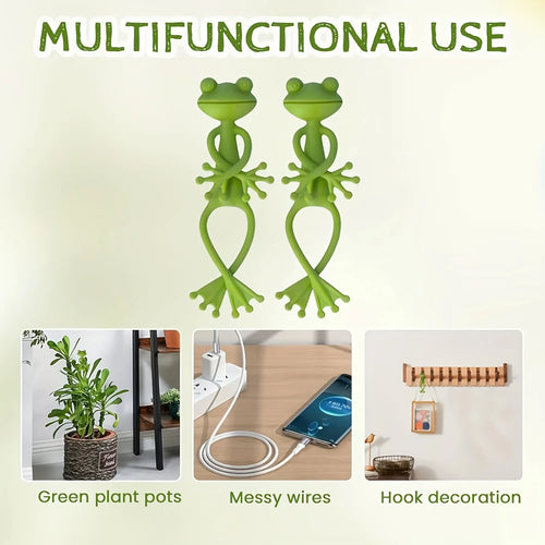 1/2/5pcs Frog Plant Stand Green Frog Plant Supports Cute Stable Support for Small Potted Plants Succulents Planter Decorations Oasis Select