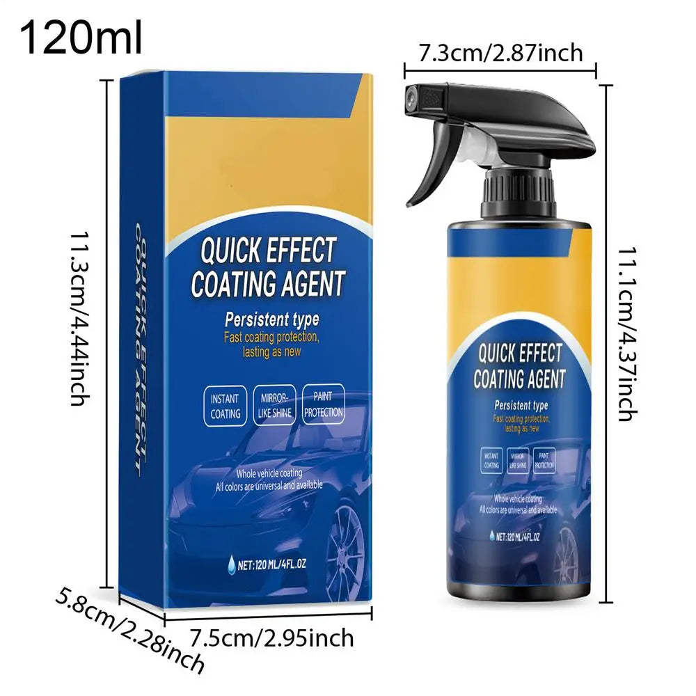 Ceramic Coating Spray for Vehicles Scratch Remover Agent for Car High Protection Long-Lasting Vehicles Coating Spray for Auto Oasis Select 120ml