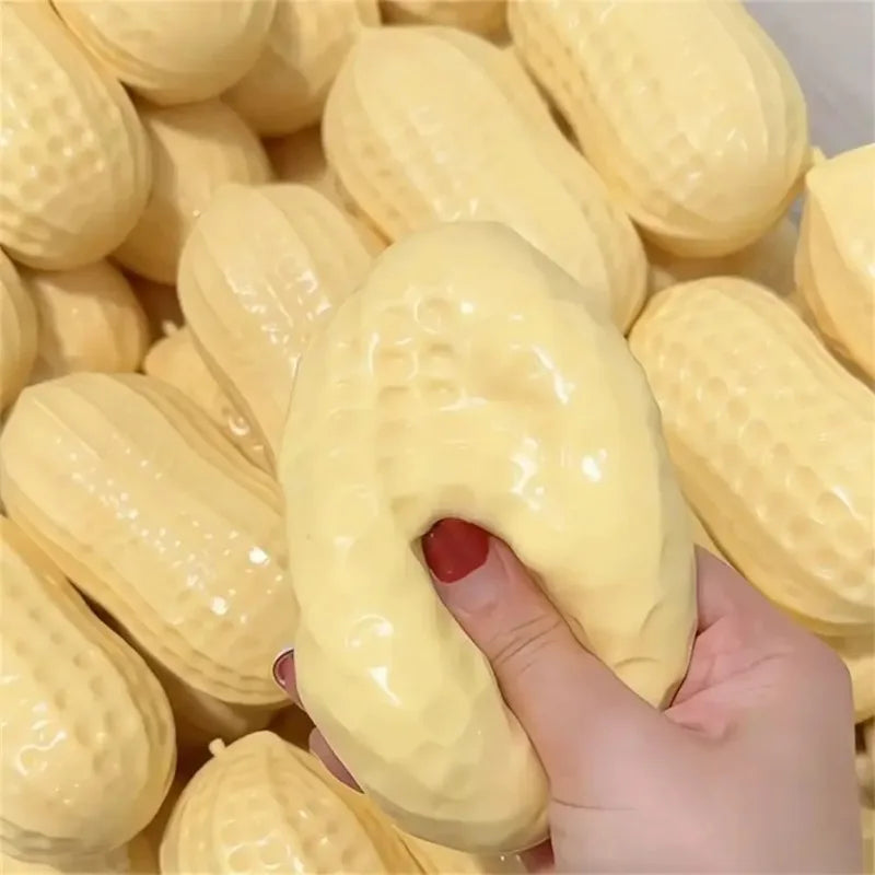 Peanut Stress Ball Crunchy Squeeze Ball Squishy Toy Buttery-Soft Feel Fidget Toy ASMR Sensory Anti stress relief toy for Adults Oasis Select