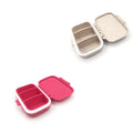 1/2/3pcs Mini Portable Pills Organizer Case 3 Grids PillBox Tablet Storage Container Weekly Medicine Pill's Box Pill Case Oasis Select Wheat-RoseRed