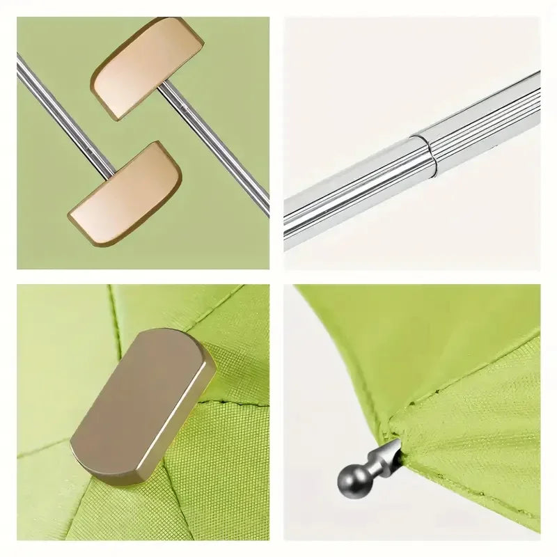UPF50+ Umbrella Mini Pocket Sun Shade Umbrella Portable Vinyl Folding Rain Travel Umbrella UV Protection Parasol Capsule Oasis Select