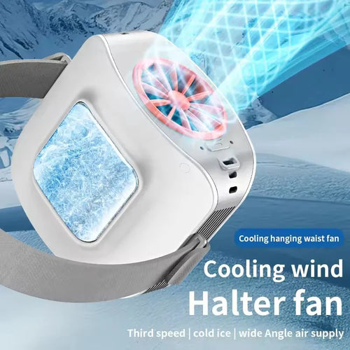 10000mAh Wearable Neck & Waist Fan | Hands-Free Cooling Wearable Cooling Fan Oasis Select