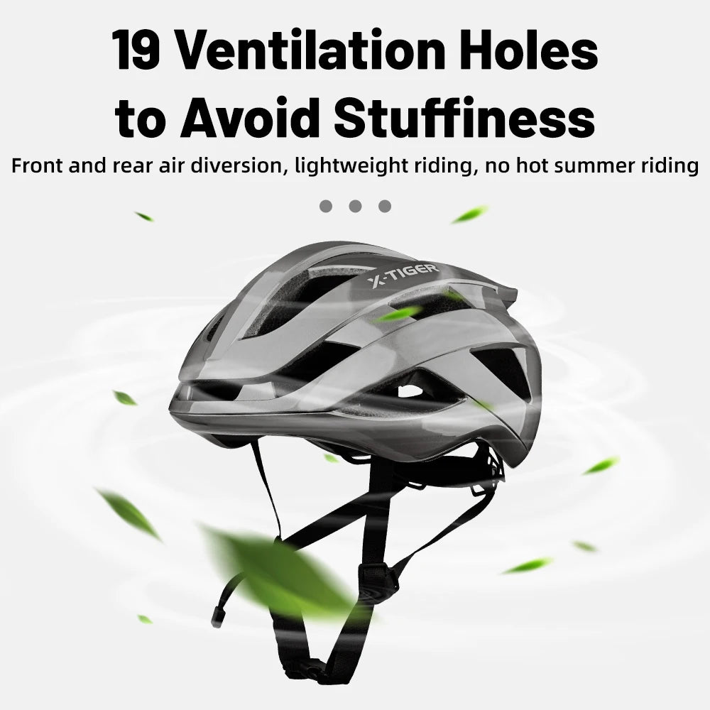 X-TIGER Ultralight Bicycle Helmet Cycling Safety Helmet One-piece Breathable MTB Road Bike Helmet Adult Racing Bicycle helmets Oasis Select