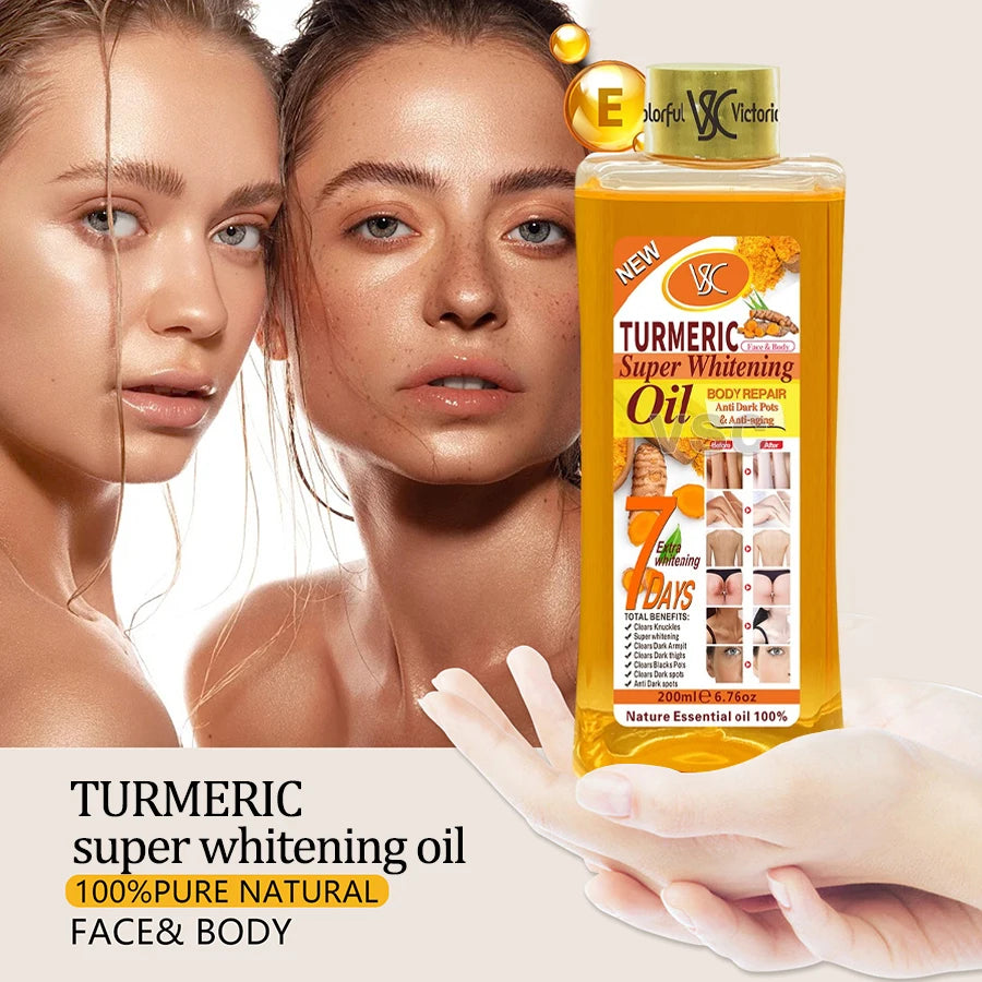 SANENDI Turmeric Essential Oil Face & Body Moisturizer 200ml Body & Face Oil Oasis Select