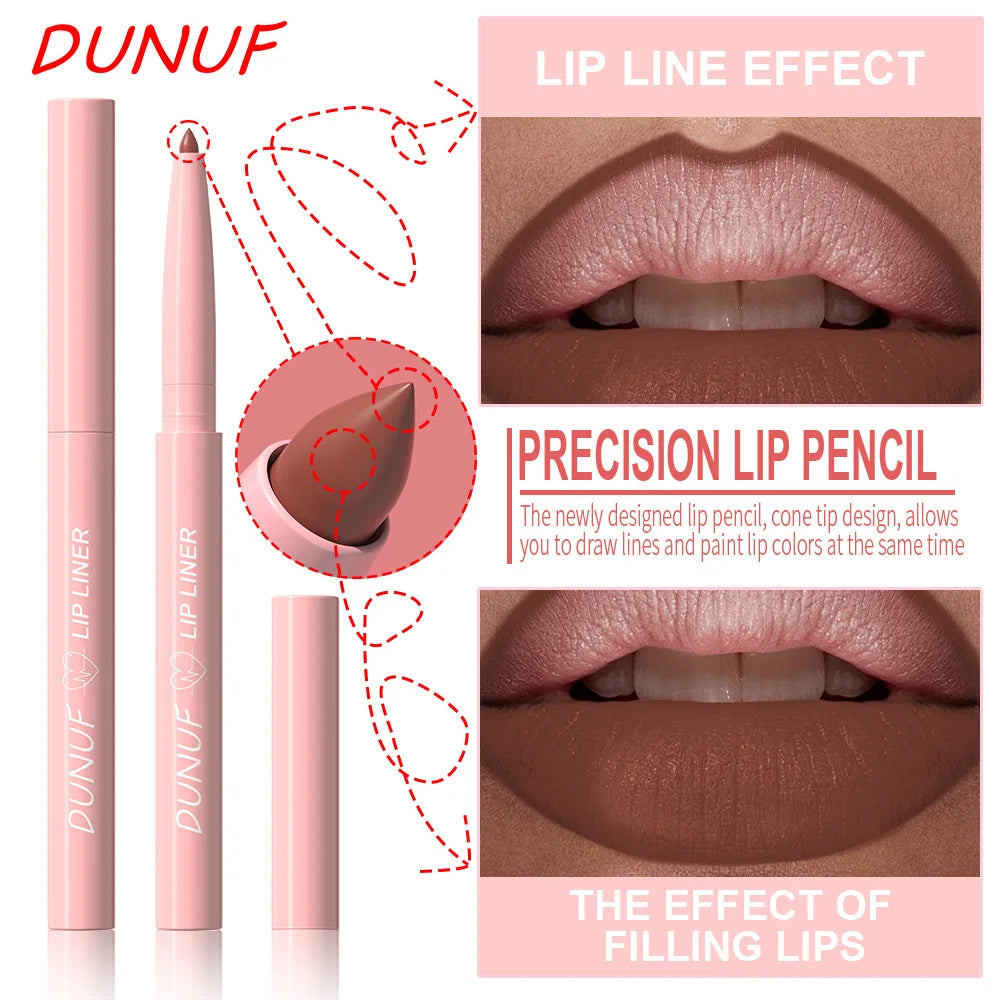 1 PCS Matte Velvet Lipliner | Lipstick Waterproof Long-lasting Non-stick Cup High Pigment Multifunctional Bright Red Nude Y2K Oasis Select