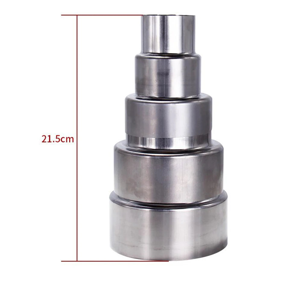 Stainless Steel Flue Exhaust Pipe Reducing Joint Chimney Adaptor Stove Pipe Universal Household Ventilation Multiple Sizes Oasis Select
