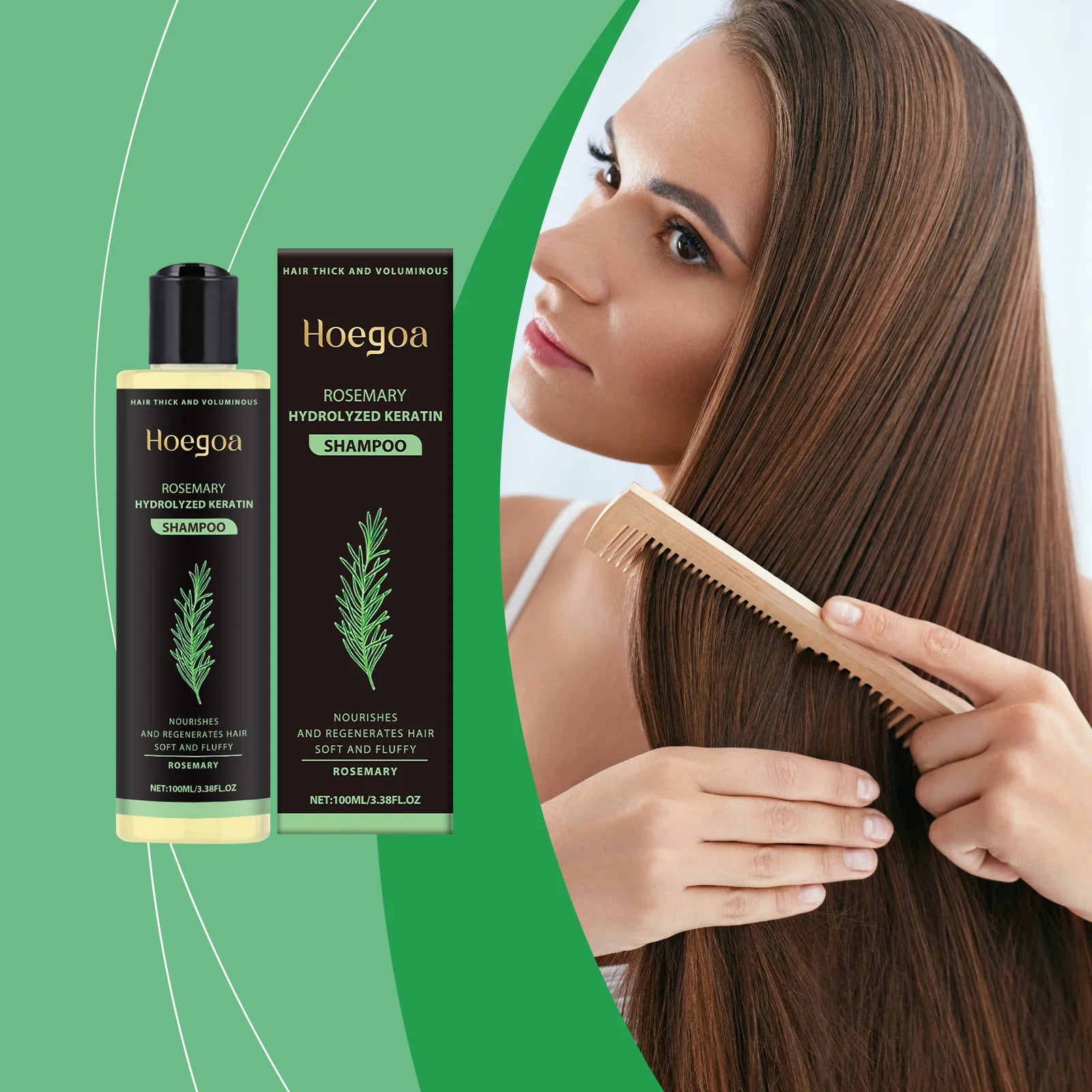Rosemary Shampoo Hair Growth Deep Cleansing Scalp Anti Dandruff Oil Control Strengthening Root Nourish Hair Volumizing Shampoo Oasis Select