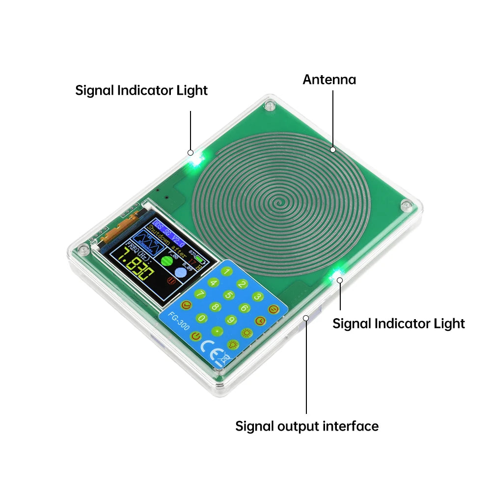 FG-300 DDS Function Signal Generator 0.001Hz-200KHz Signal Generator Adjustable Module Sine+Square+Triangle+Sawtooth Waveform ﻿ Oasis Select