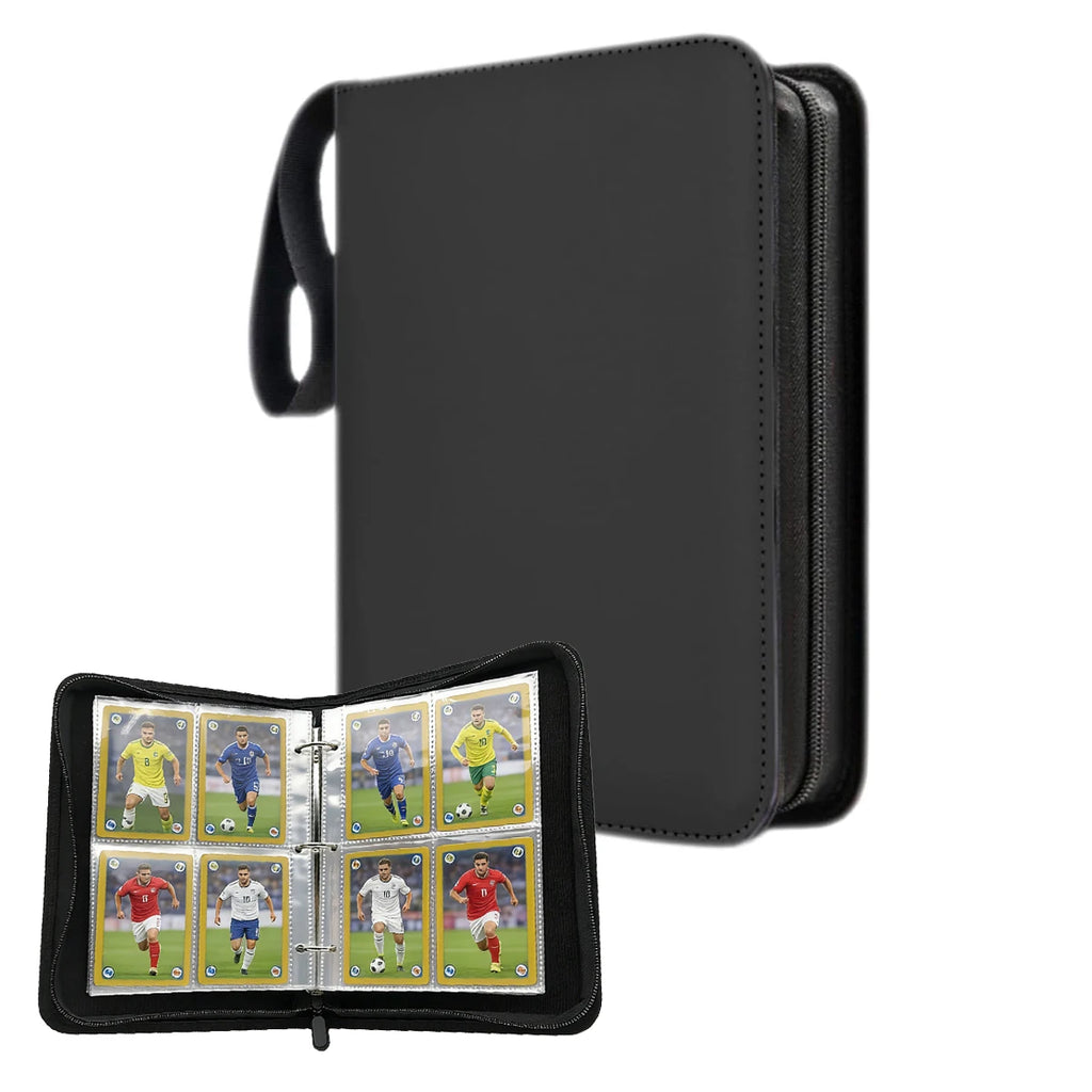 50 Sheets Trading Card Binder with Zipper – Compact PU Leather Album, Secure Top-Loading Pages for Trading, Sports & TCG Cards Oasis Select