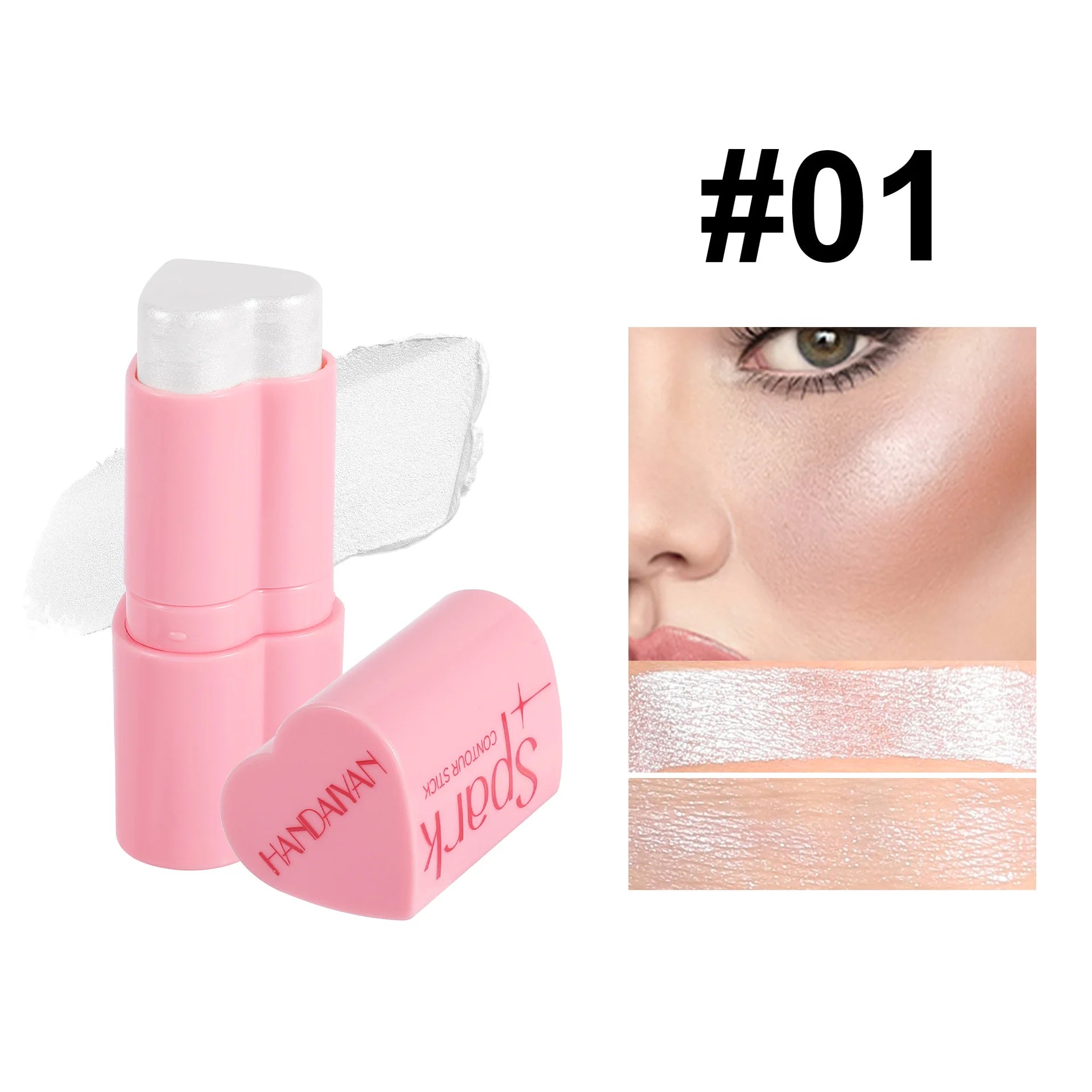 Handaiyan 3-in-1 Blush Highlighter Contour Stick – 8 Colors