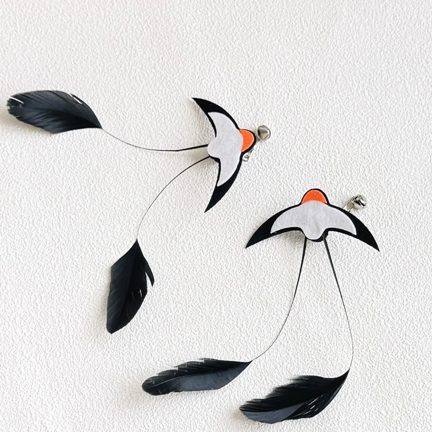Cat Toys Teaser Sticks Swallow with Bells Feather Cat Teaser Boring Little Toy Interaction Oasis Select