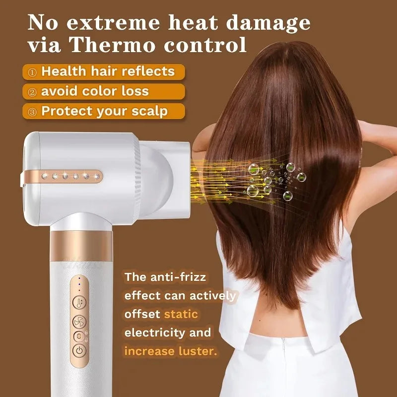 Professional 7 in 1 Auto Wrap Hair Dryer 1400W Powerful Straightener Hot Air Brush Hot Comb Multi Style High Speed Curling Iron Oasis Select