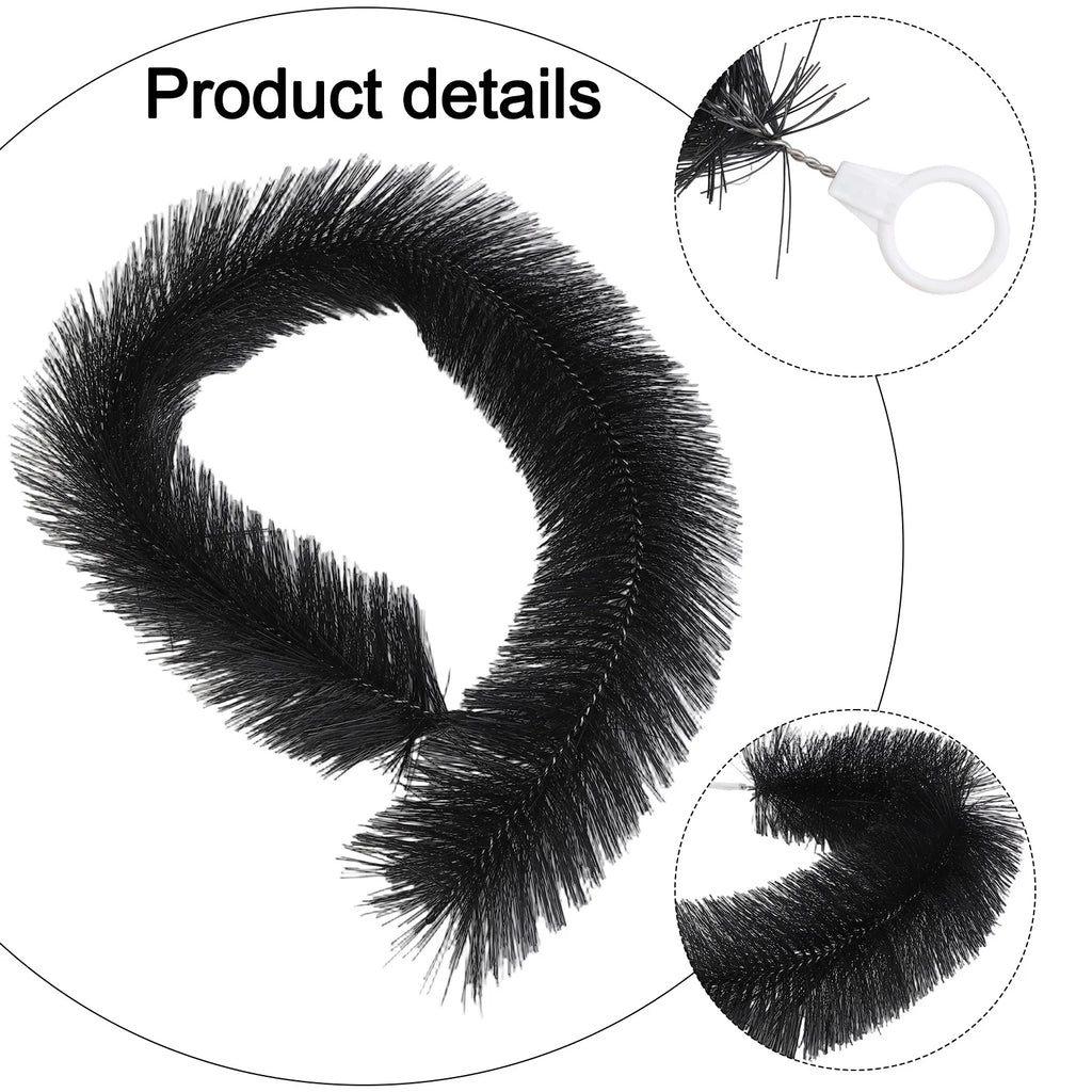 1M Gutter Guard Brush Leaf Filter Roof Leaf Guard Cleaner Heavy Duty Twig Filter For Roof Downpipe Roof Brush Oasis Select