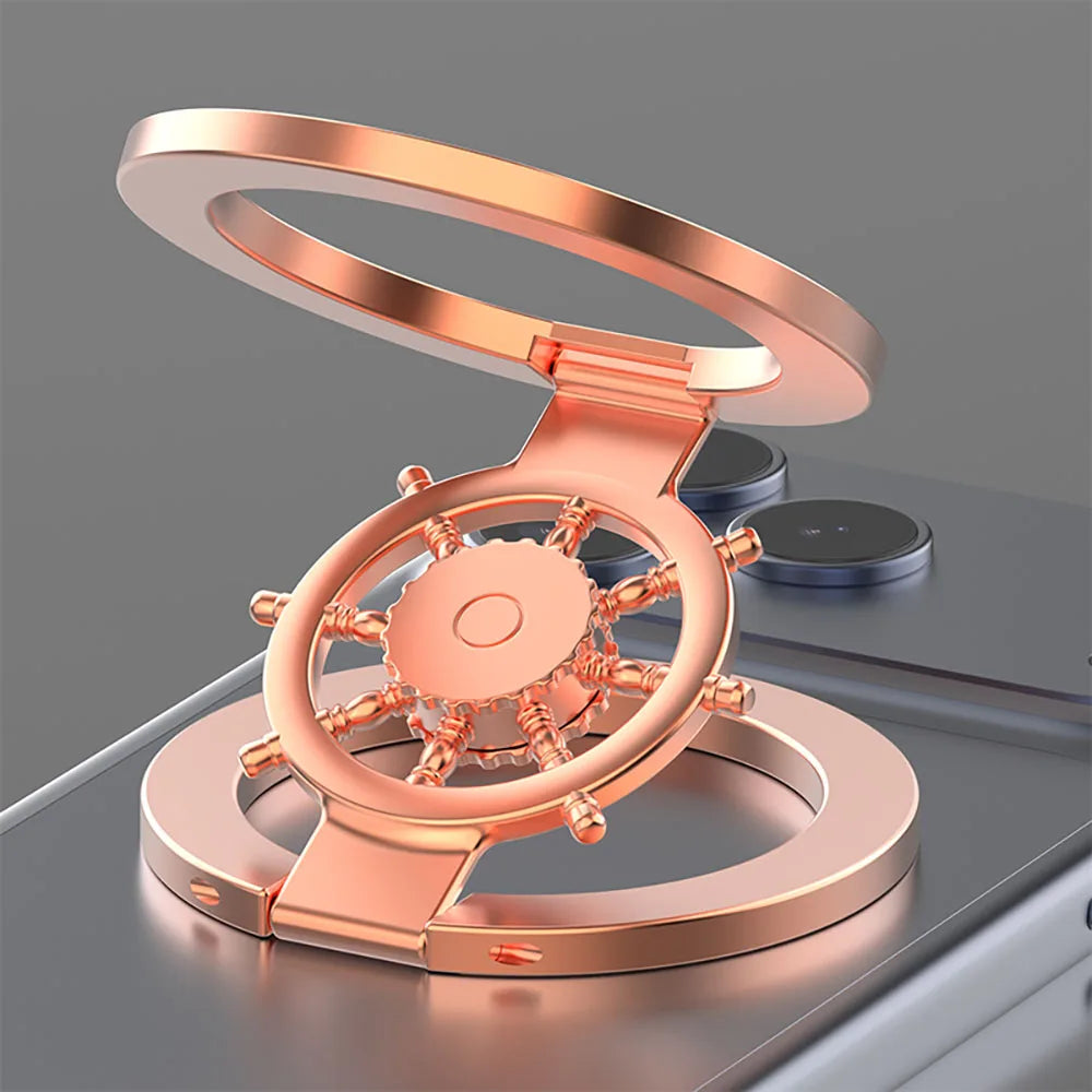 Finger Ring Bracket Decompression 360° Double-Sided Magnetic Rotate Gyroscope Phone Holder Grip For IPhone All Smartphone Stand Oasis Select RG