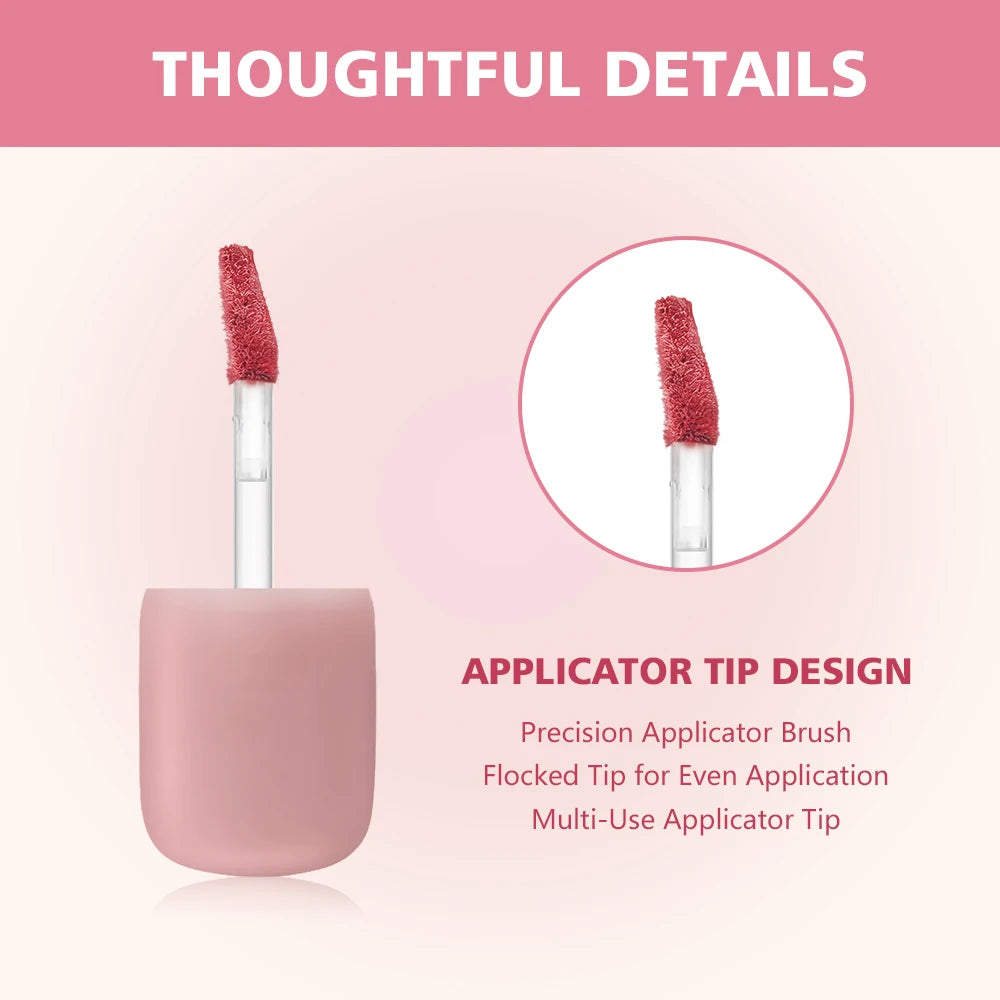 10 Shades Nude Blurring Lip Tint 2-in-1 Lightweight Long-Lasting Non-sticky Velvet Lip & Cheek Blush Lipgloss Daily Cosmetics Oasis Select