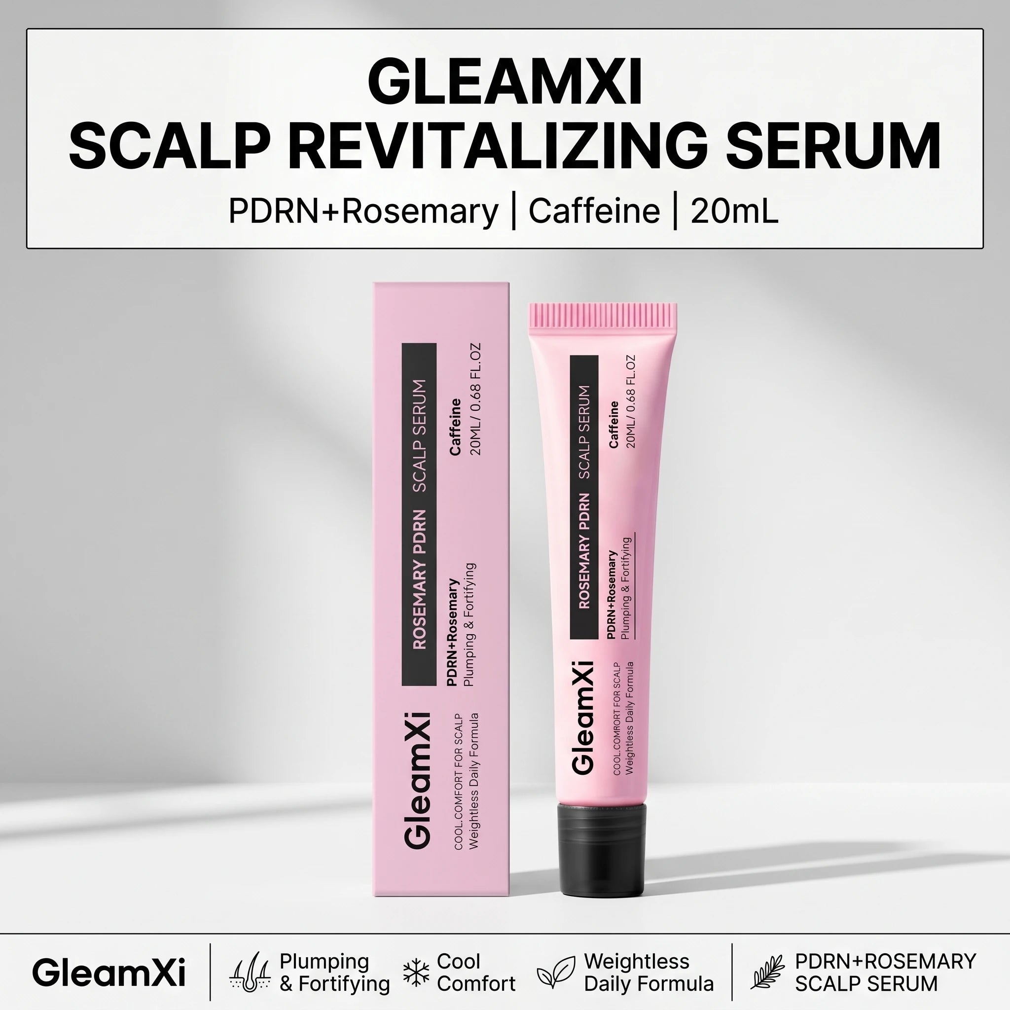 Gleamxi Rosemary PDRN Scalp Serum – Thickening & Root Nourish