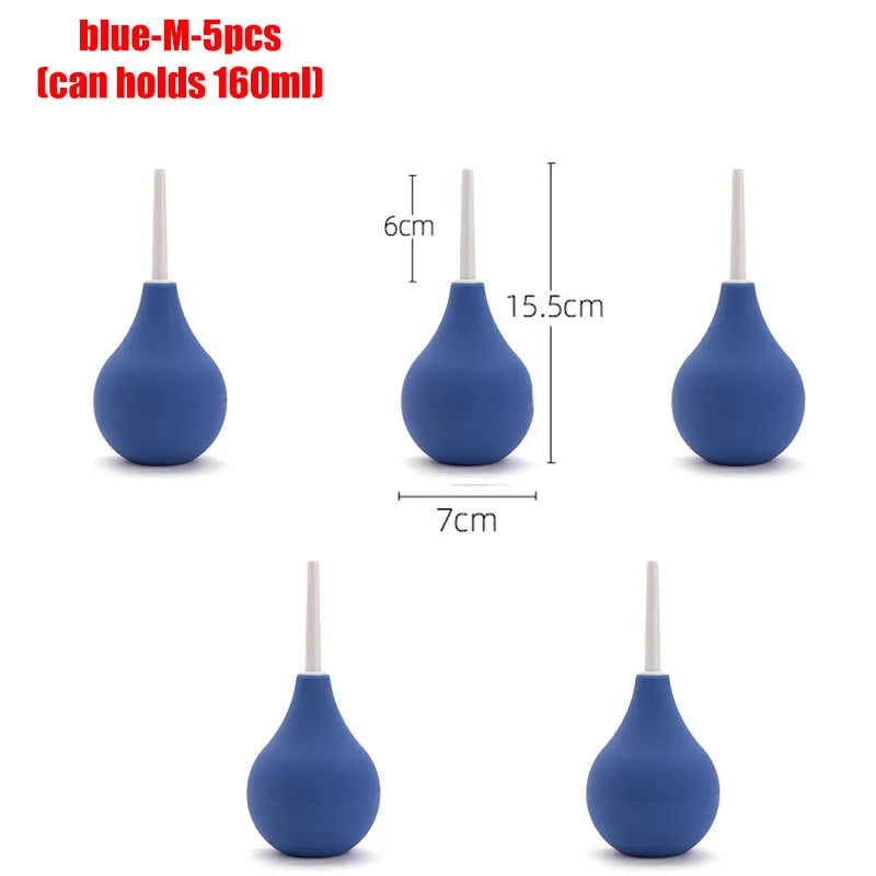 Anal Douche Bulb – 4 Sizes, Anti-Backflow Personal Hygiene Cleansing