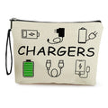 Portable Soft Travel Makeup Bags Canvas Water Proof Lipstick Bag Multifunctional Printing Charger Storage Bag Home Oasis Select 03