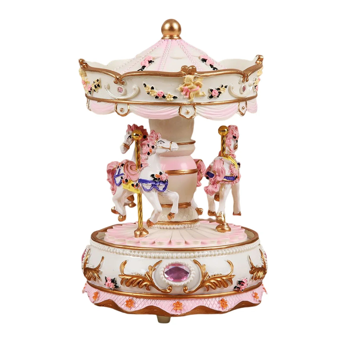 Luminous Carousel Music Box Music Box for Little Girl Princess Classmate Girl Heart Girl Birthday Gift Music Box Oasis Select