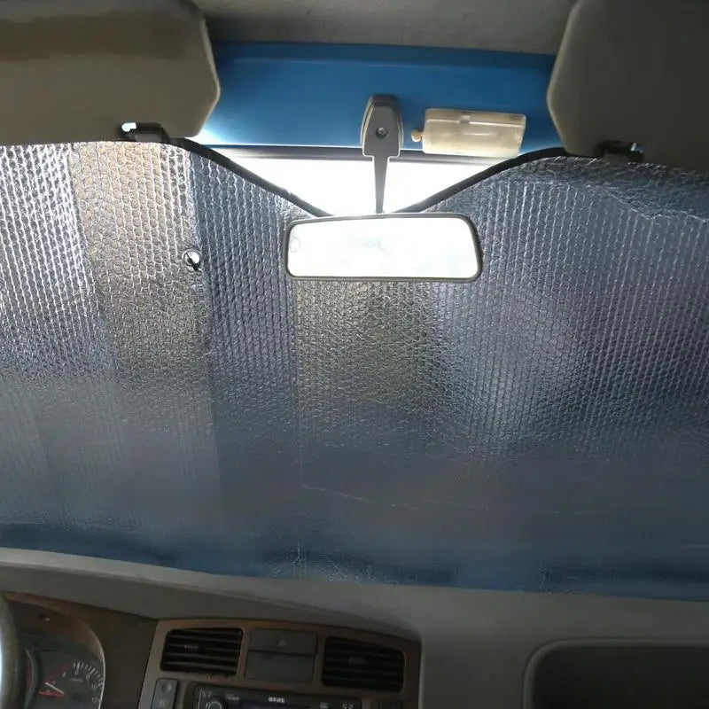 Car Windshield Cover Truck Windscreen Foldable Sun Shade Cover Suction Cup Front Heat Block Sun Protection for Truck 220x70cm Oasis Select
