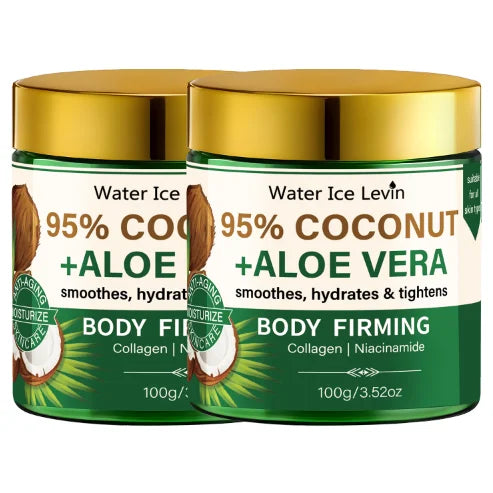 Coconut Aloe Vera Body Moisturizer – Collagen & Niacinamide Body Moisturizer Cream Oasis Select green 100g