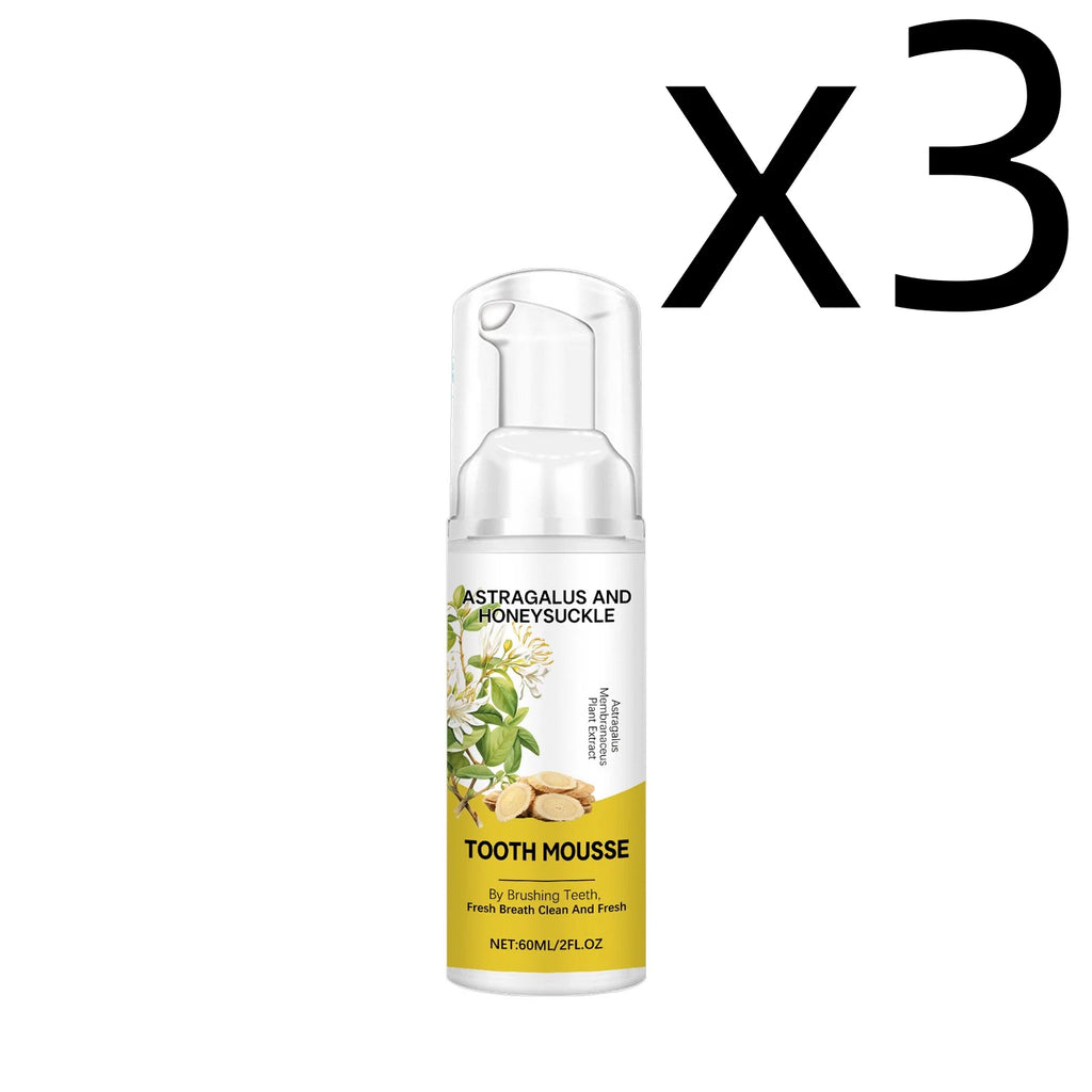 Astragalus Teeth Cleaning Mousse – Whitening Foam Toothpaste Foam Toothpaste Oasis Select 60ml X 3PCS