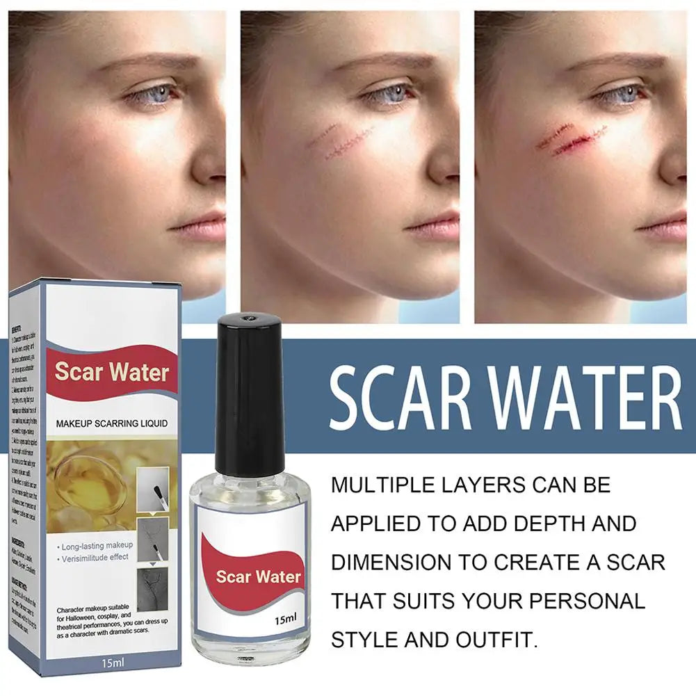 15ML Scarring Liquid Special Effect Make Up, Makeup Scarring Liquid Face Paint Makeup, Liquid Scar Makeup Cosmetic For Halloween Oasis Select