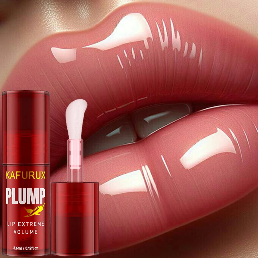 KAFURUX Lip Plumping Oil Gloss – Volumising Serum 3.6ml