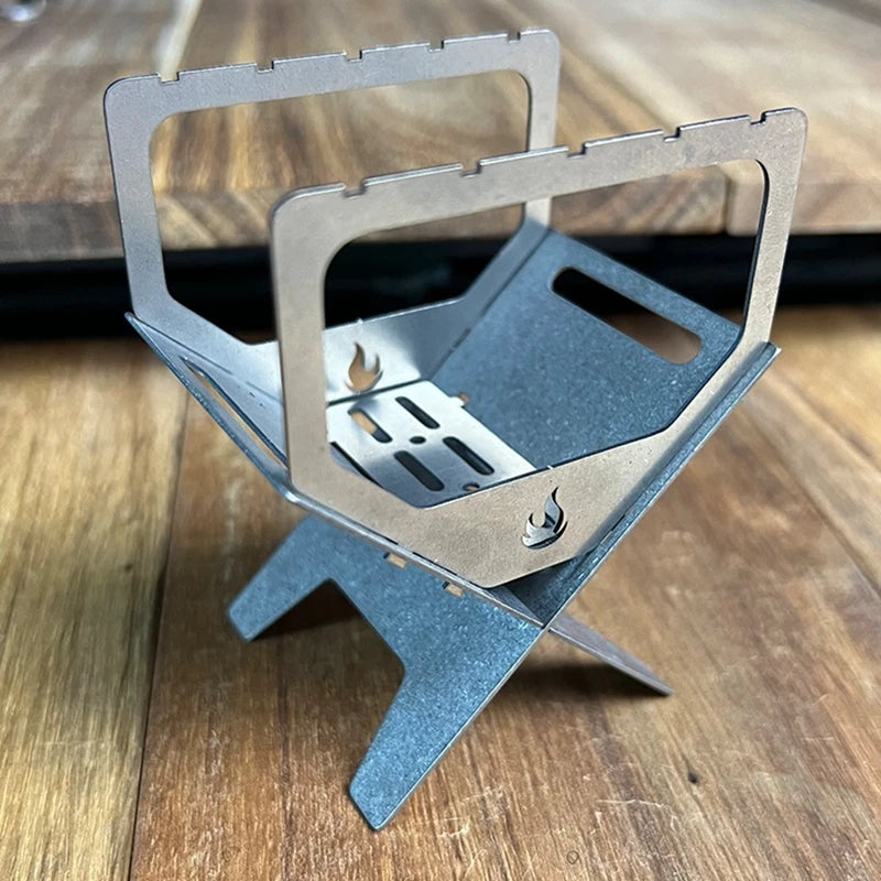WISH Titanium Alloy Folding Portable Mini Alcohol Furnace Camping Incense Burner Multifunctional Aromatherapy Holder Oasis Select