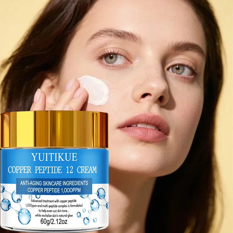 YUITIKUE Copper Peptide Anti-Aging Cream, Silky Smooth & Non-Sticky Formula, Absorbs Easily for All-Day Hydration Oasis Select